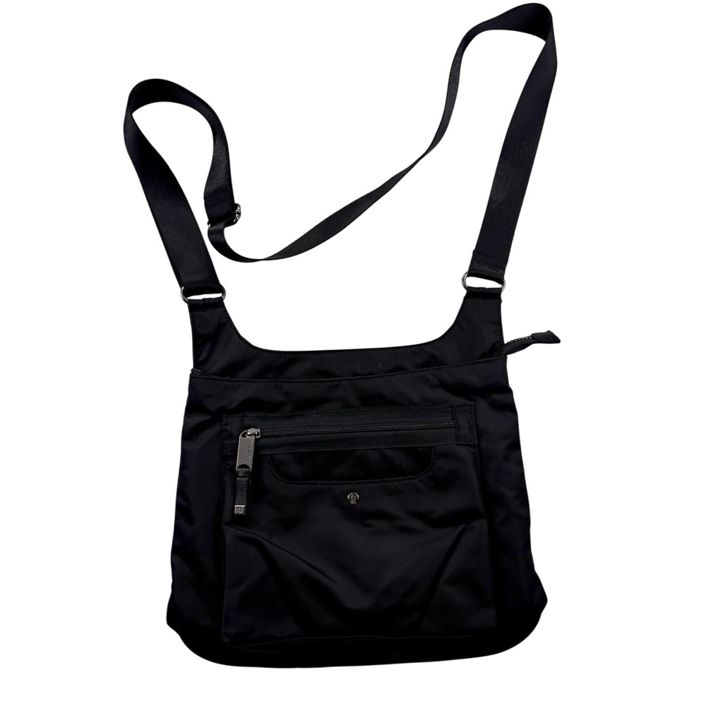 Baggallini Nylon Crossbody Bag Purse Black Travel Adjustable Utility Gorpcore